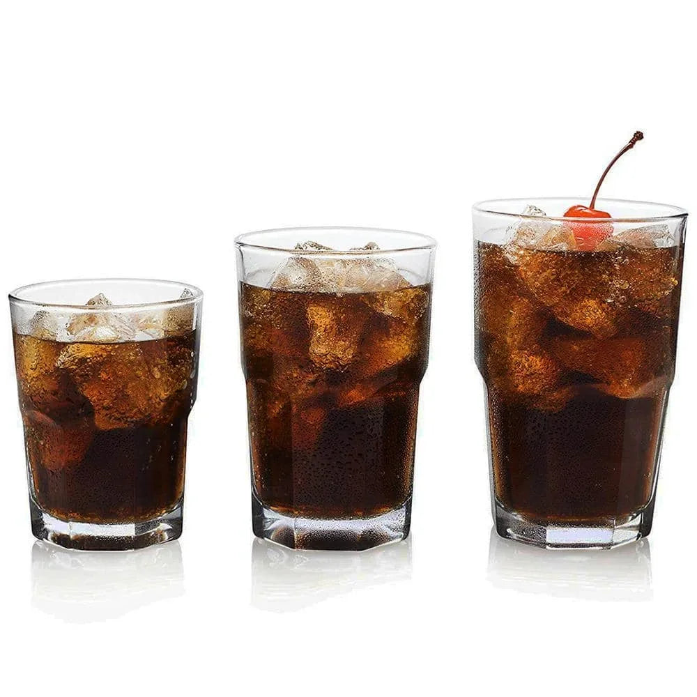 Set of 18 3-Different Sizes Glassware Set