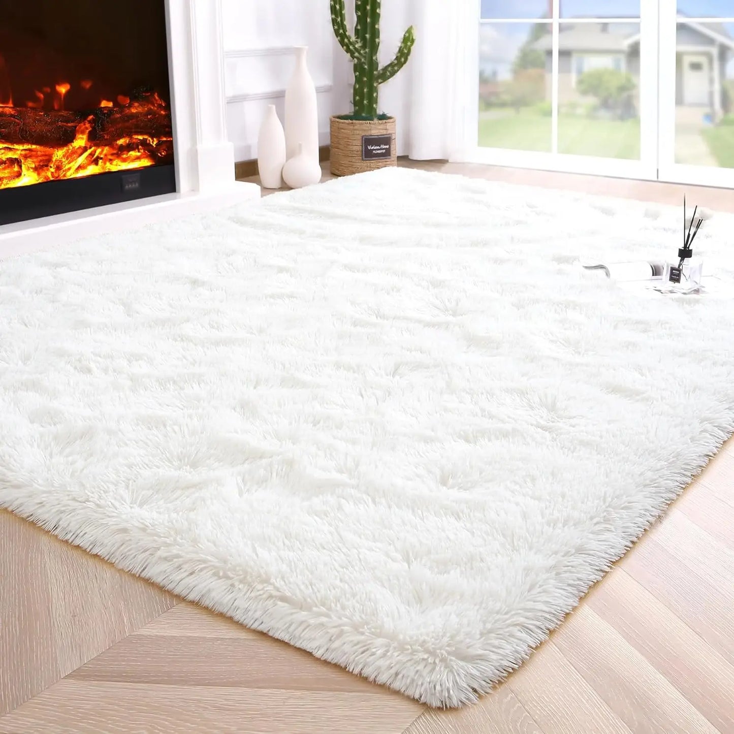 Fluffy, Fuzzy Area Rug