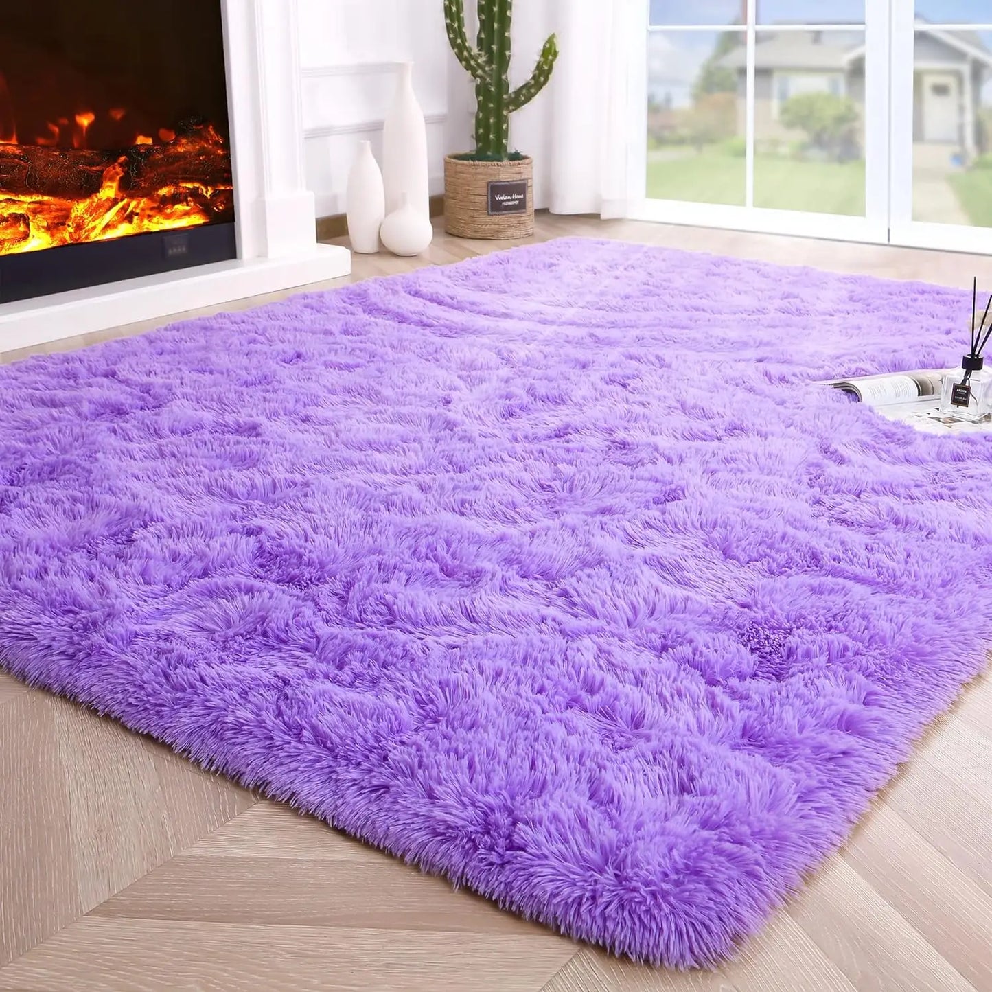 Fluffy, Fuzzy Area Rug