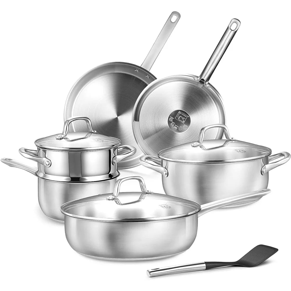 10 pc. Stainless Steel Cookware Set