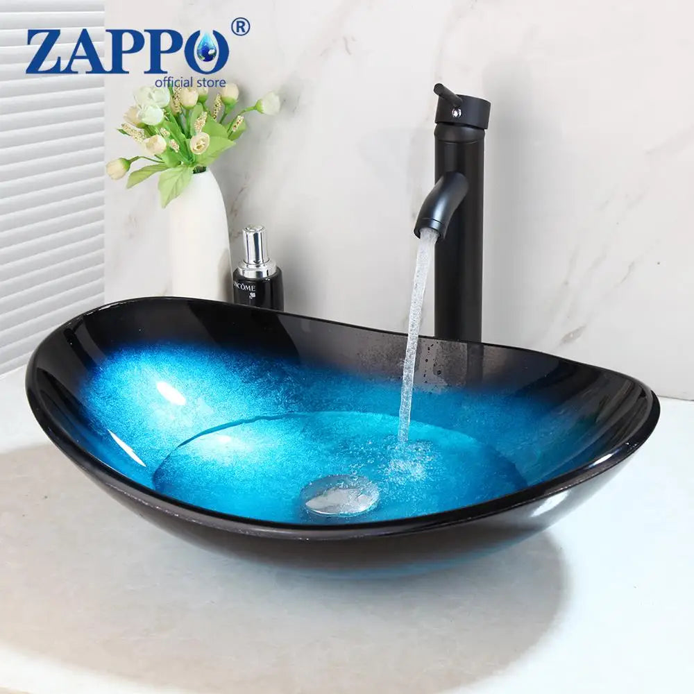 Tempered Glass Bathroom Sink