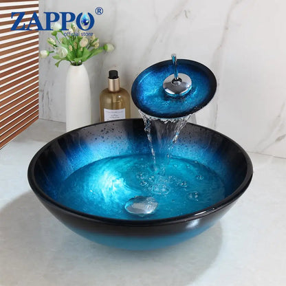 Tempered Glass Bathroom Sink