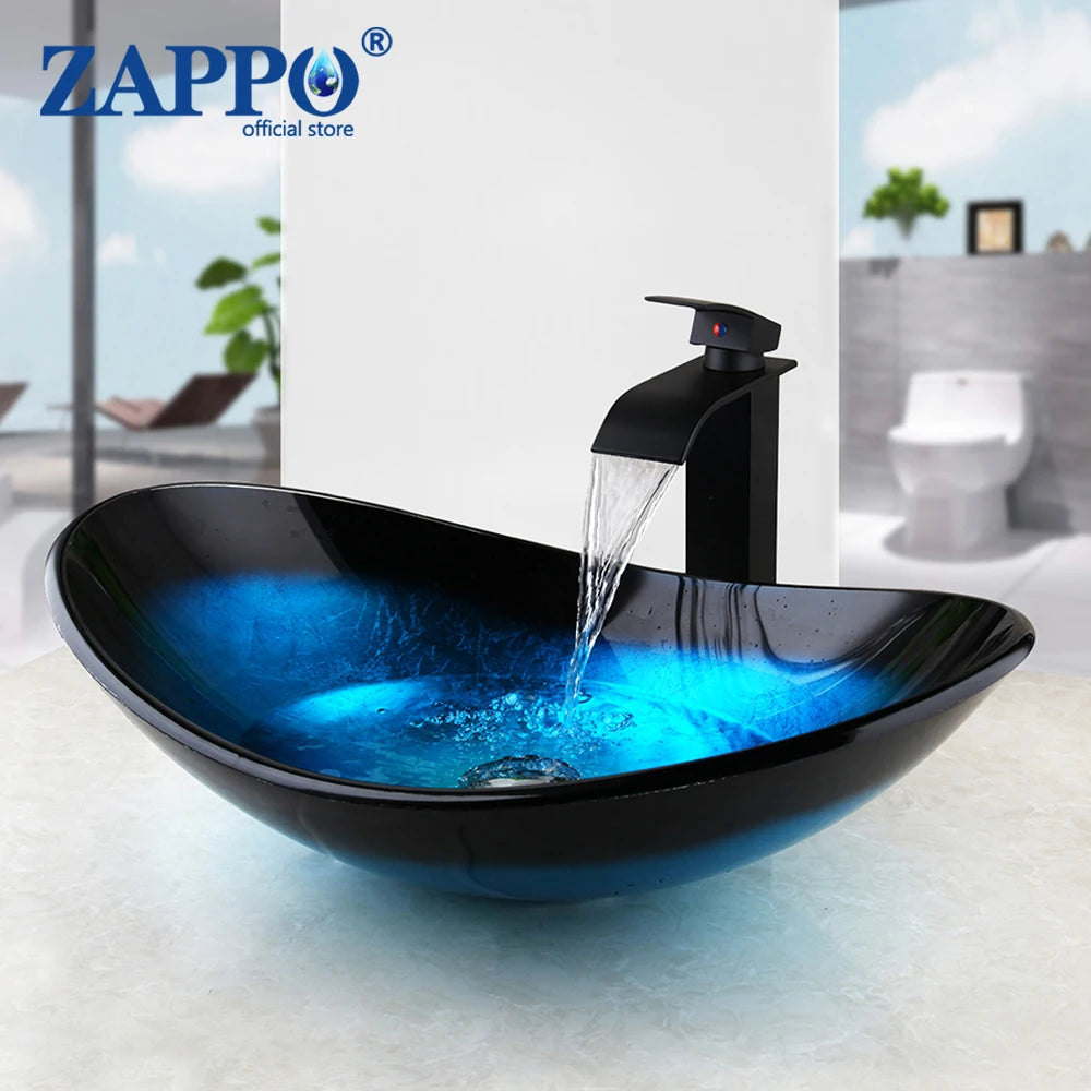 Tempered Glass Bathroom Sink