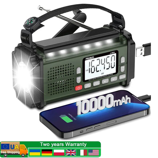 AM/FM Emergency Radio, Flashlight