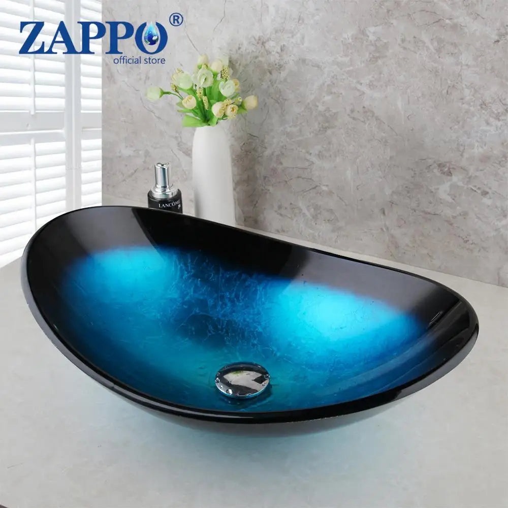 Tempered Glass Bathroom Sink