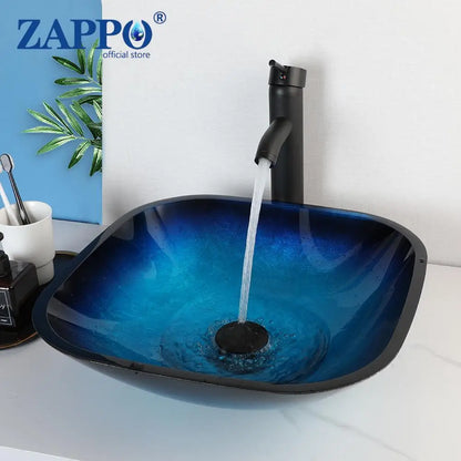 Tempered Glass Bathroom Sink