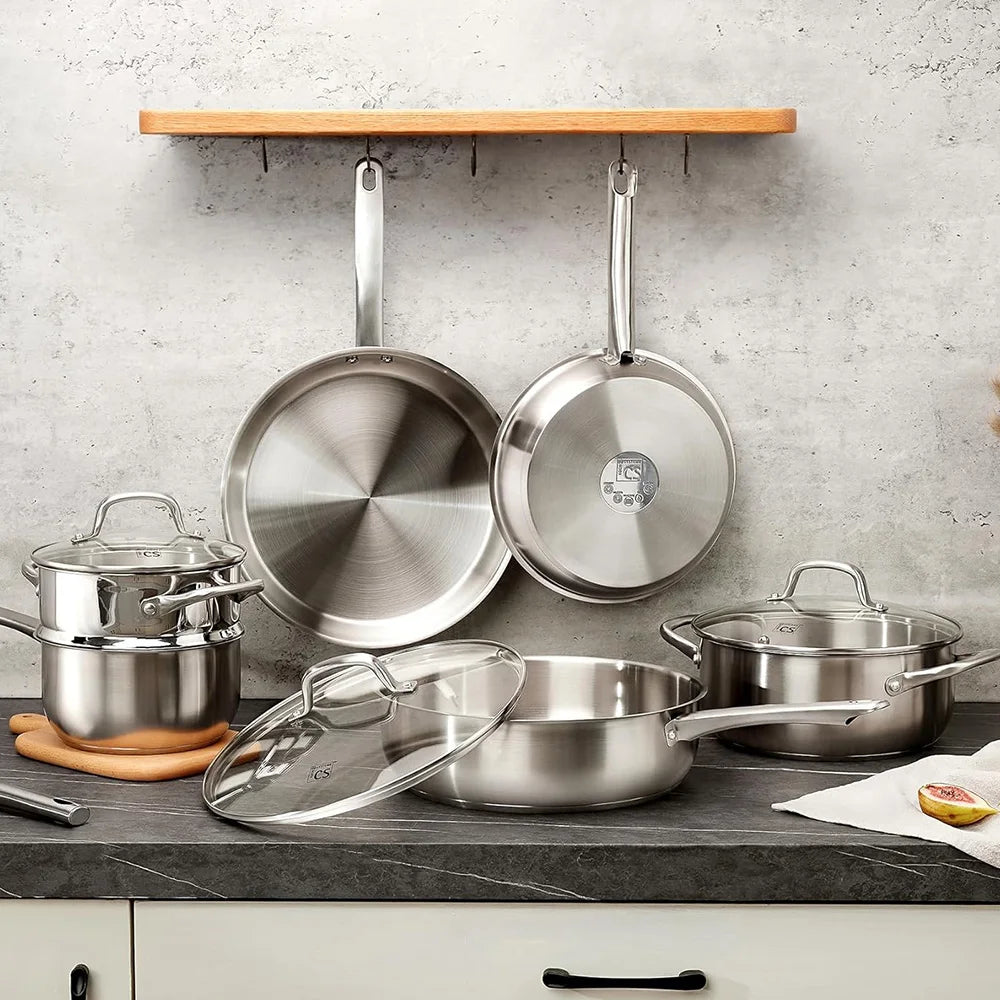 10 pc. Stainless Steel Cookware Set