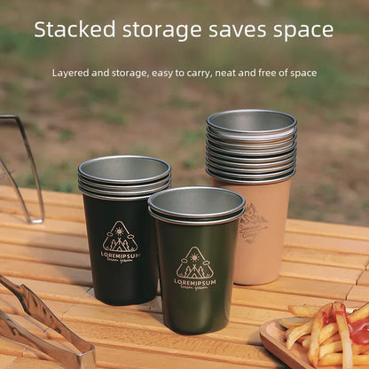 Outdoor 304 Stainless Steel Cups