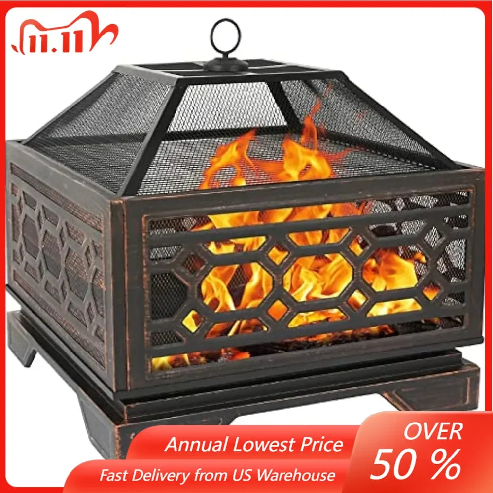 Wood Burning Outdoor Fire