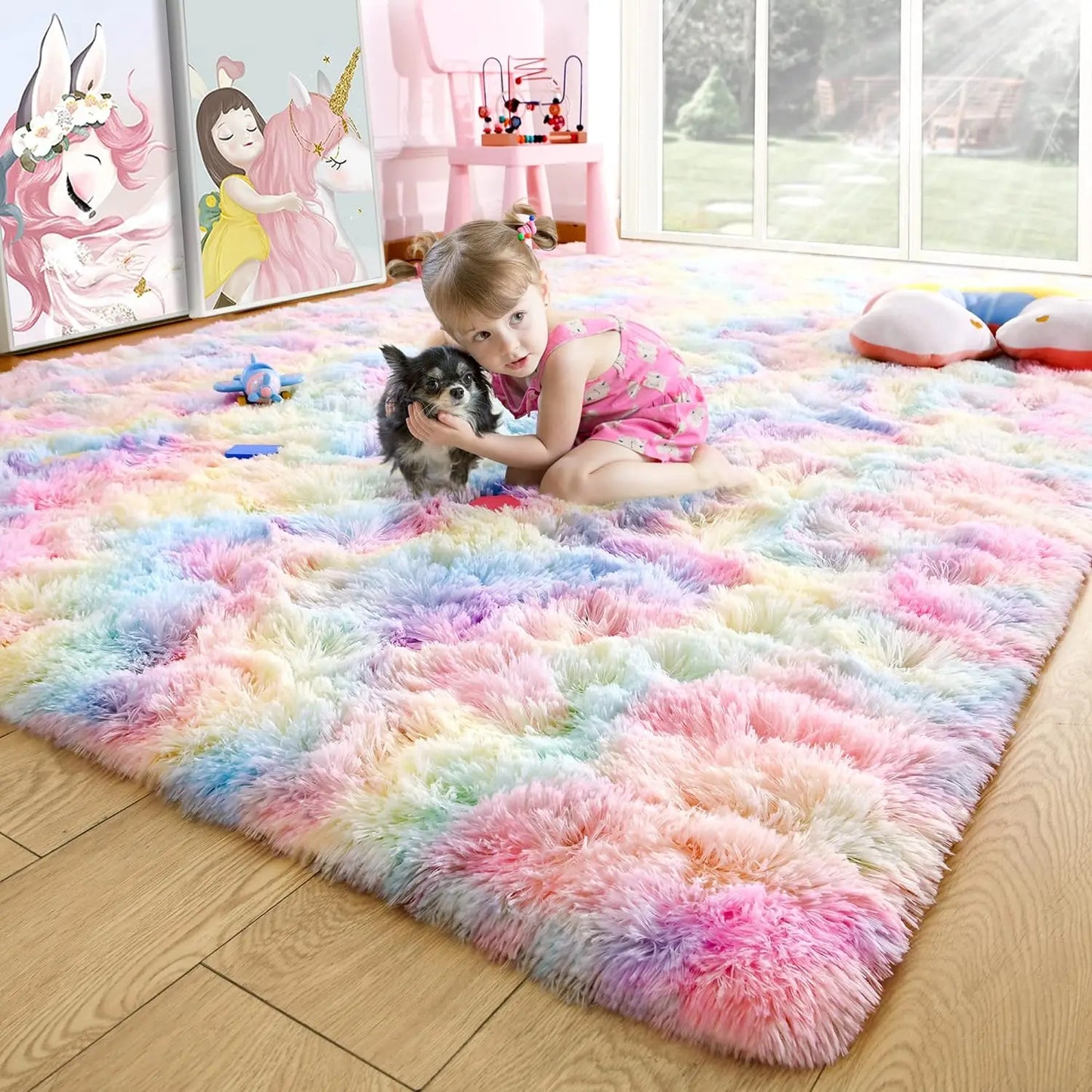 Fluffy, Fuzzy Area Rug