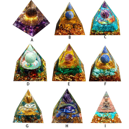 Natural Crystal Pyramid Healing Stone