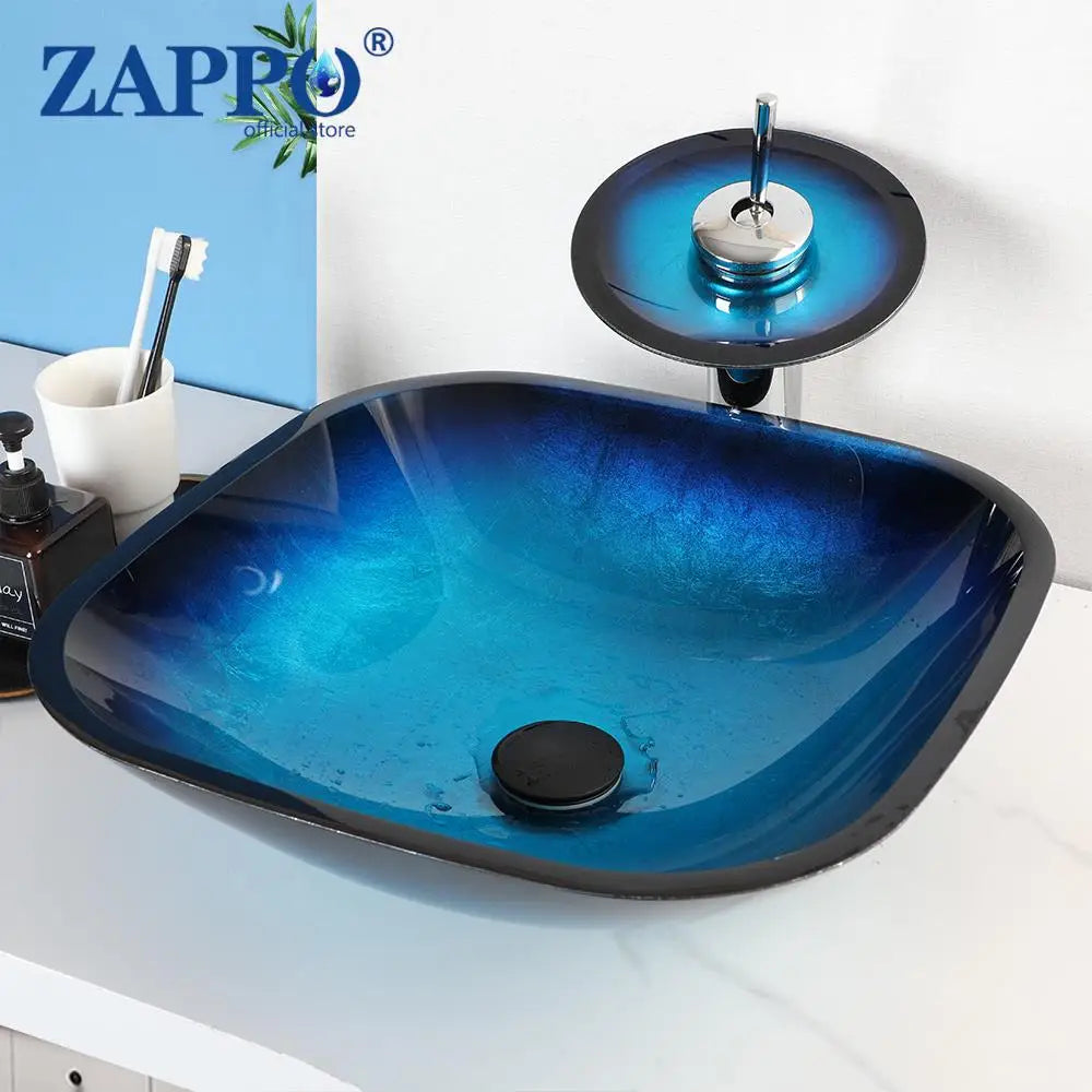 Tempered Glass Bathroom Sink