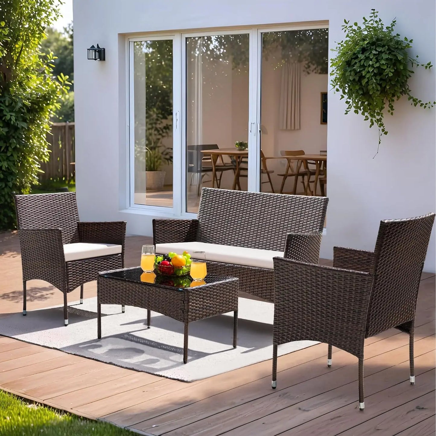 Wicker Patio Furniture Set