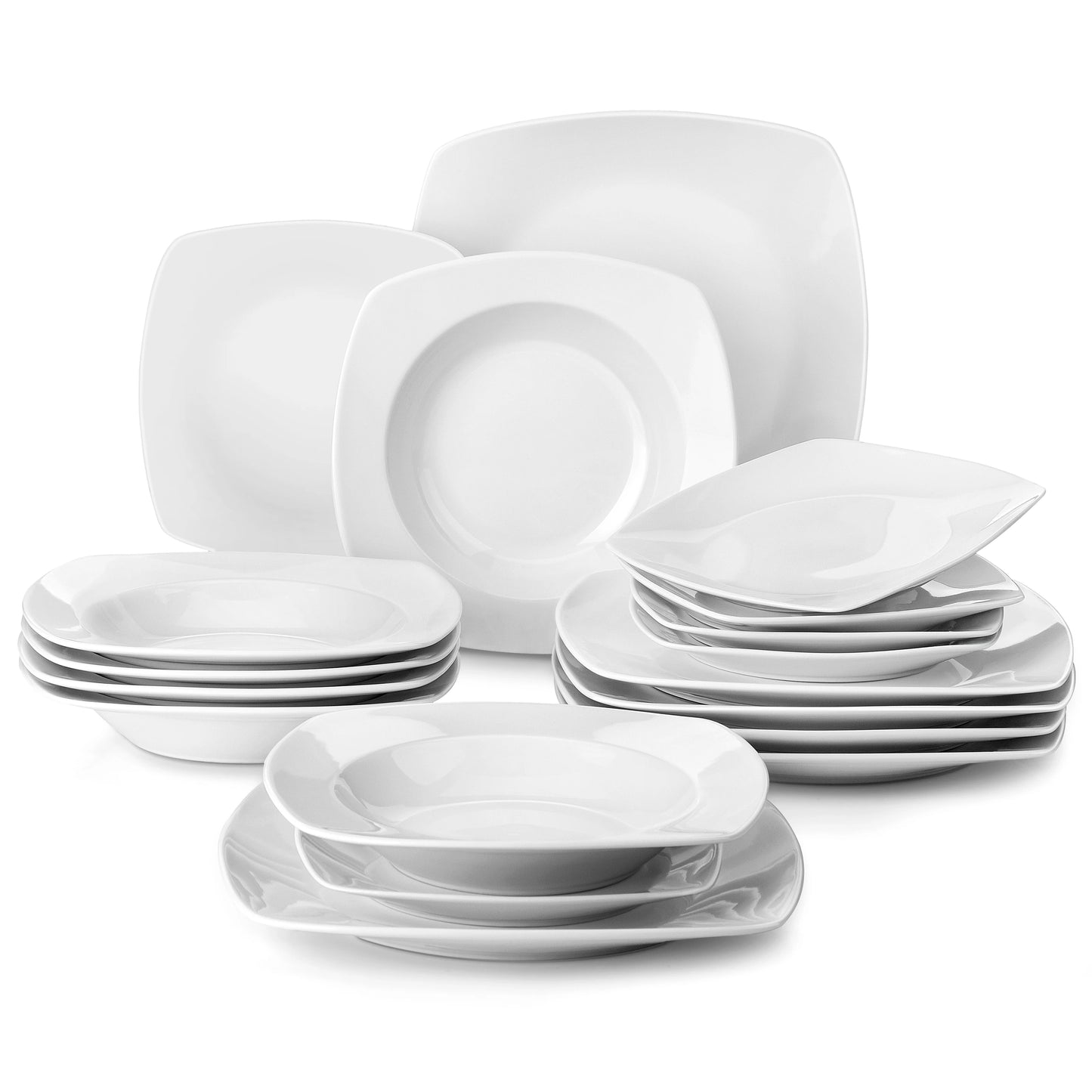 Classic 18-Piece  Porcelain Dinnerware Set