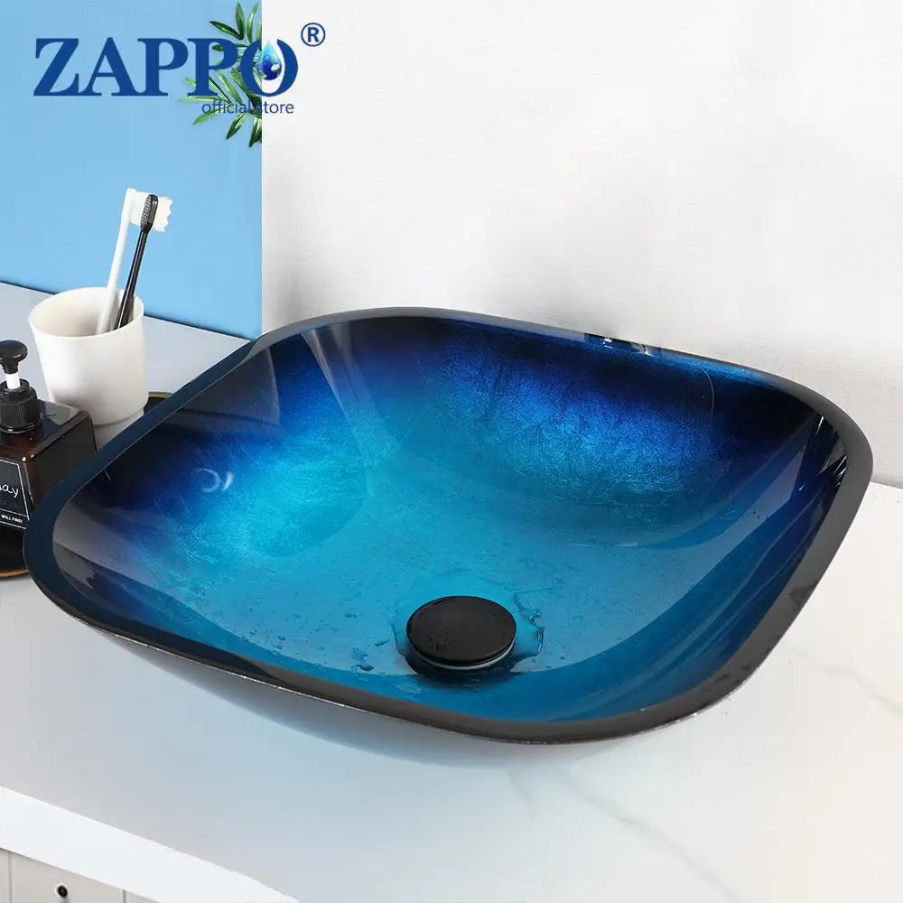 Tempered Glass Bathroom Sink