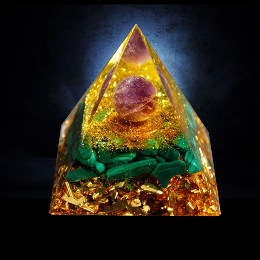 Natural Crystal Pyramid Healing Stone