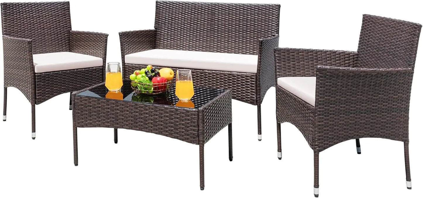 Wicker Patio Furniture Set