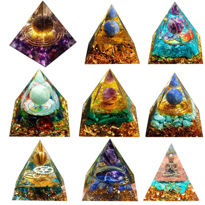 Natural Crystal Pyramid Healing Stone