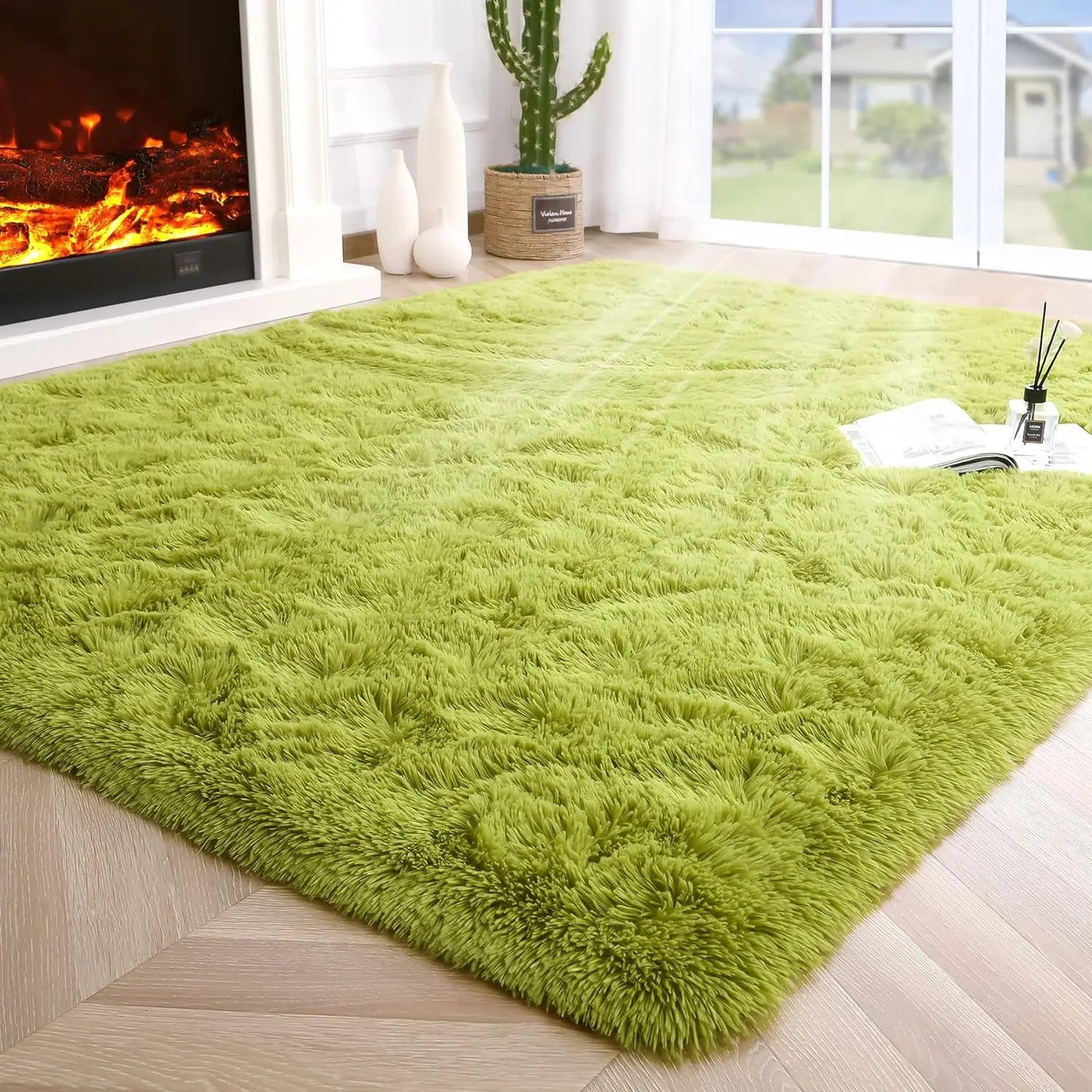 Fluffy, Fuzzy Area Rug