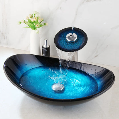 Tempered Glass Bathroom Sink