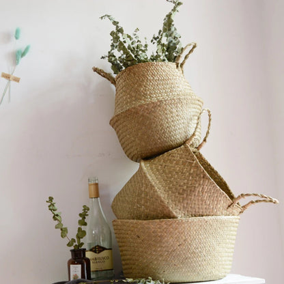 Rattan Woven Hanging Flower Basket