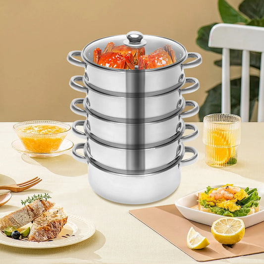 5-Layer Stainless Steel Steamer