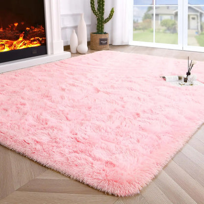 Fluffy, Fuzzy Area Rug