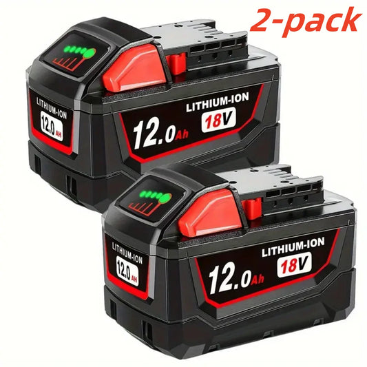 2 Pack 18V 12.0Ah Replacement For M18 Lithium Battery