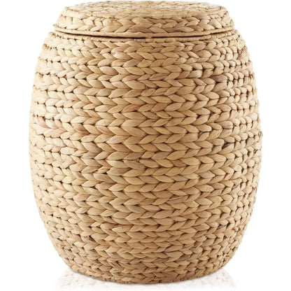 Handwoven Storage Basket with Lid