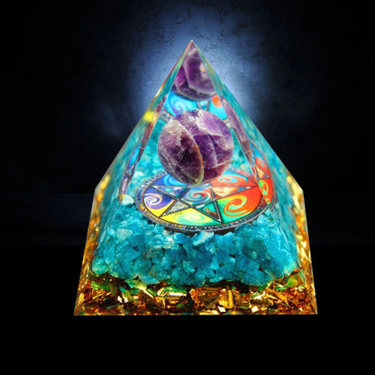 Natural Crystal Pyramid Healing Stone