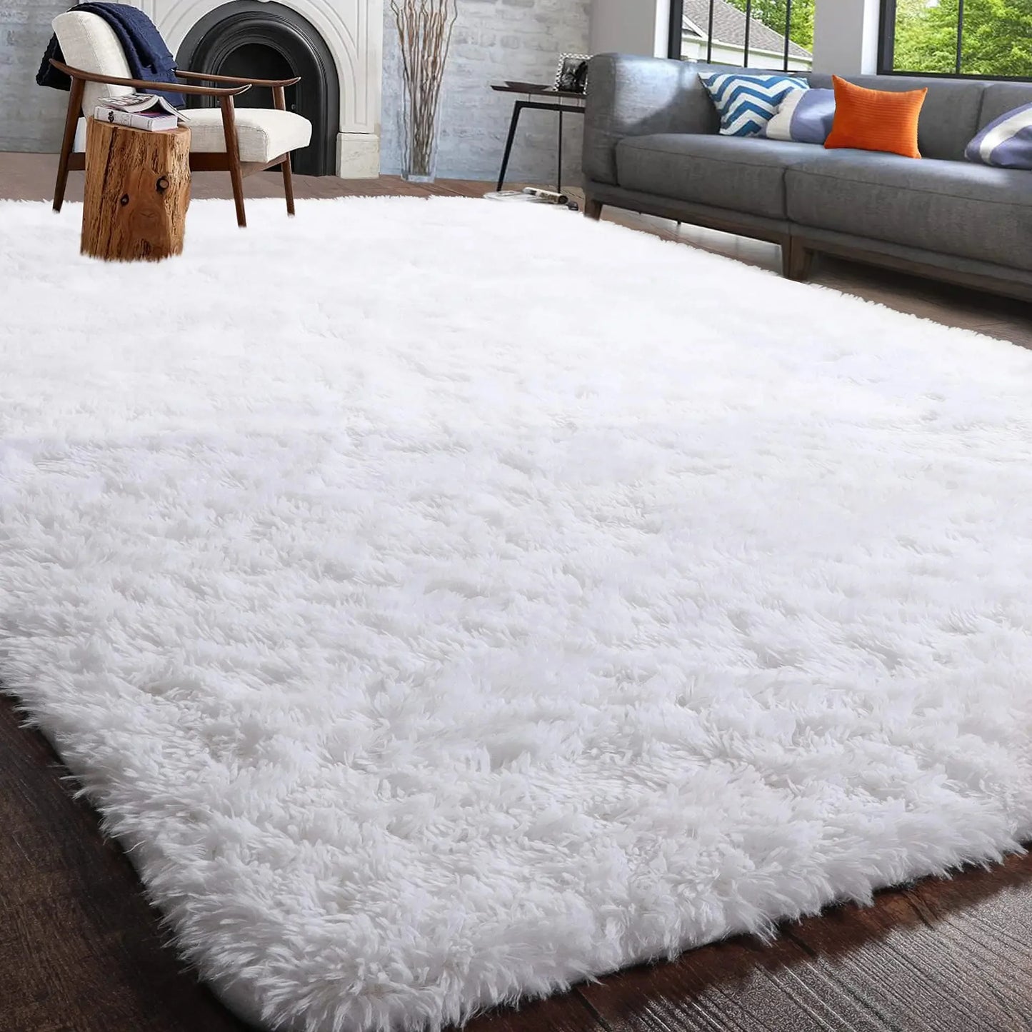 Fluffy, Fuzzy Area Rug