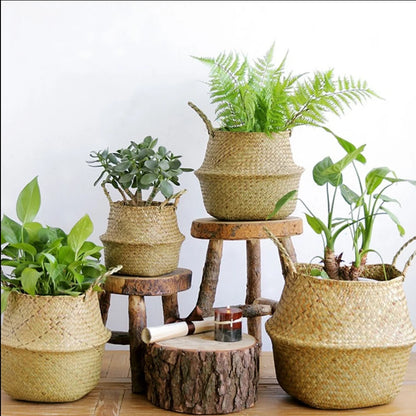 Rattan Woven Hanging Flower Basket