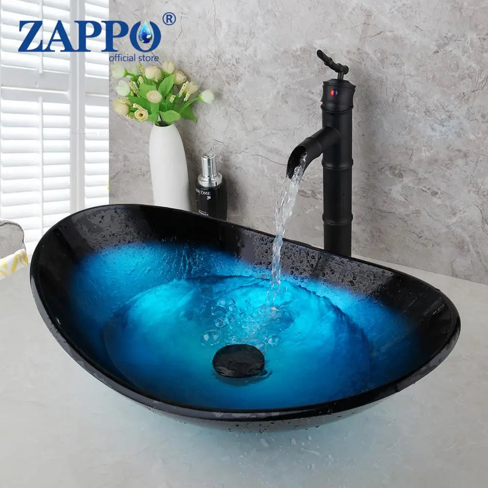 Tempered Glass Bathroom Sink