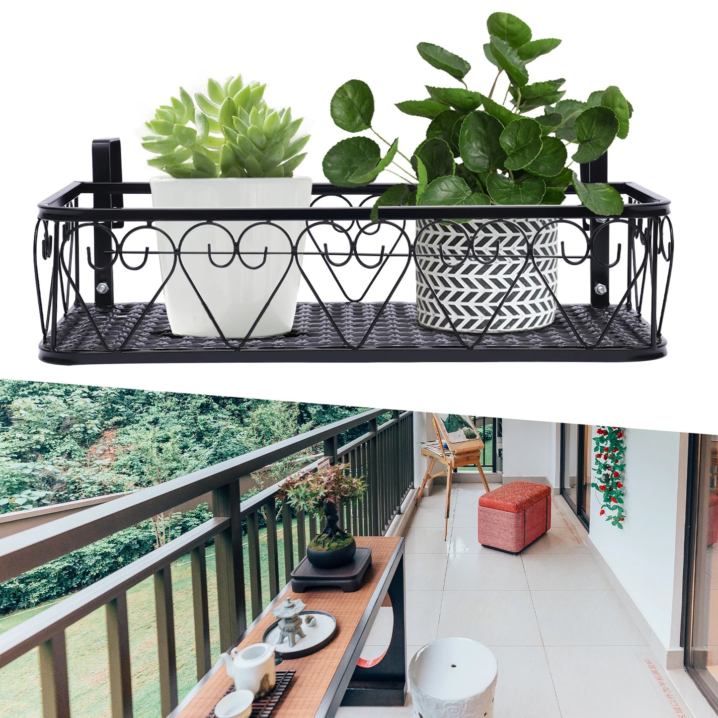 Balcony Flowerpot Rack