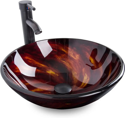 Round Glass Bathroom Basin