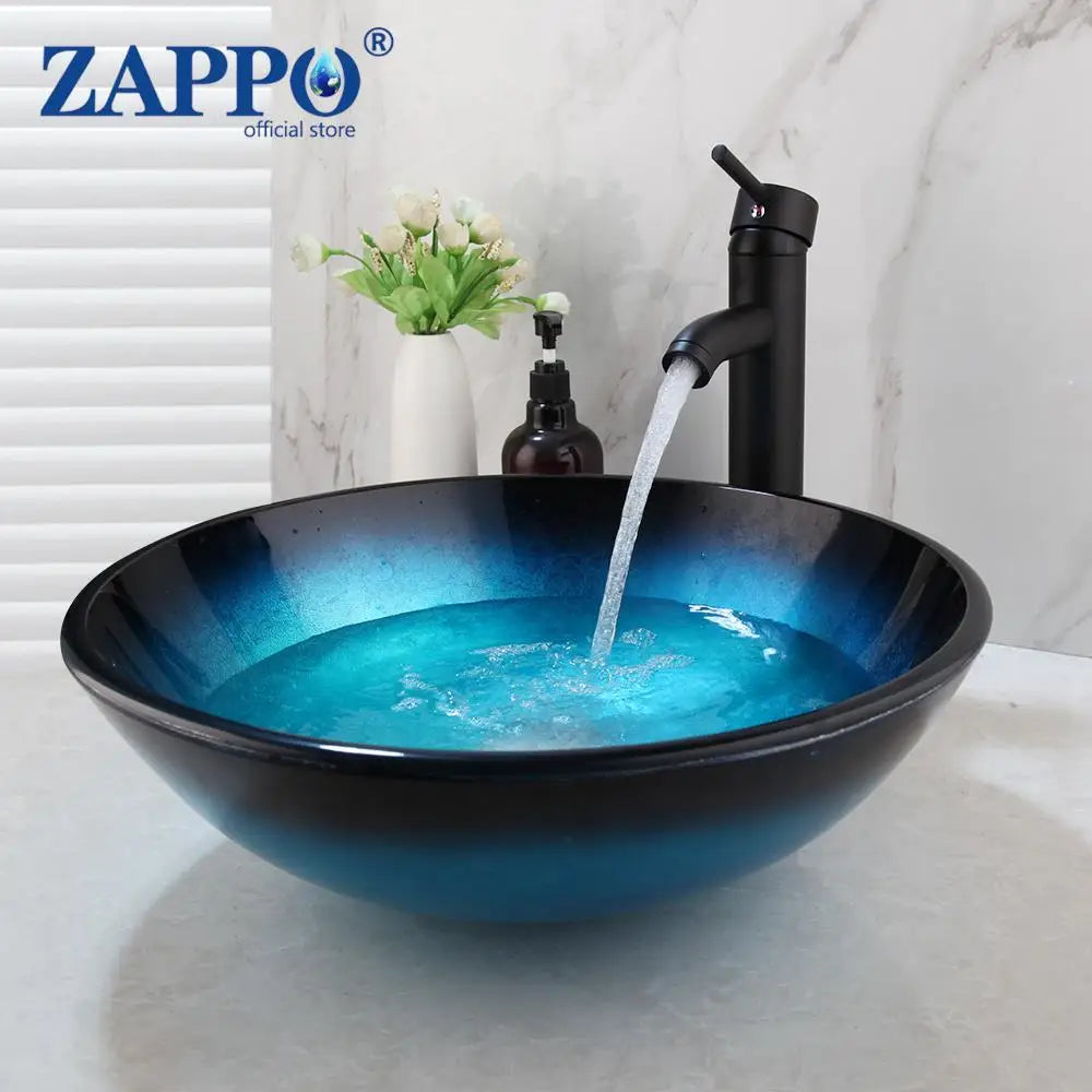 Tempered Glass Bathroom Sink