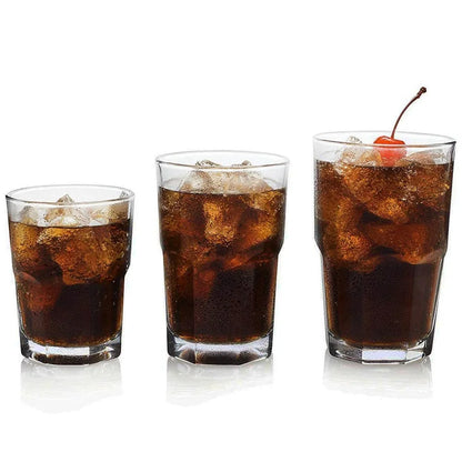 Set of 18 3-Different Sizes Glassware Set