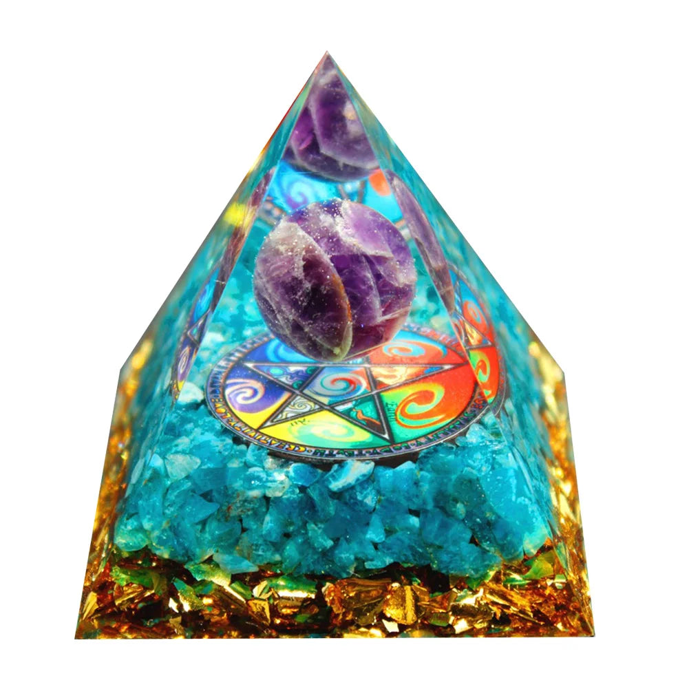 Natural Crystal Pyramid Healing Stone