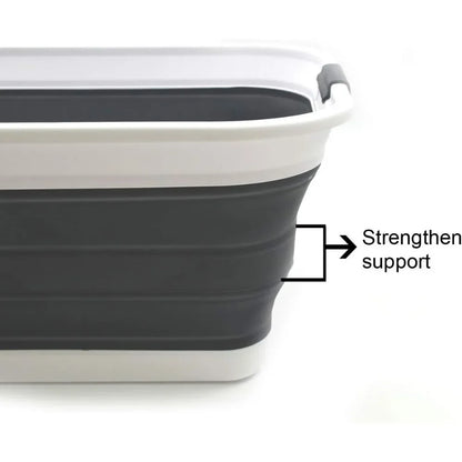 Set of 2 Collapsible Plastic Laundry Baskets