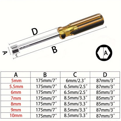 7-Piece Hex Nut-Driver Set