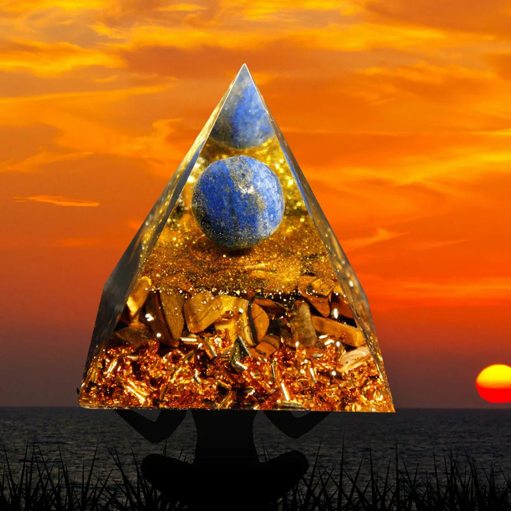 Natural Crystal Pyramid Healing Stone