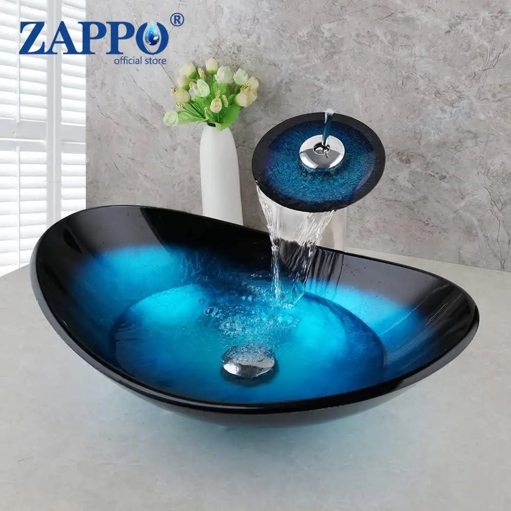 Tempered Glass Bathroom Sink