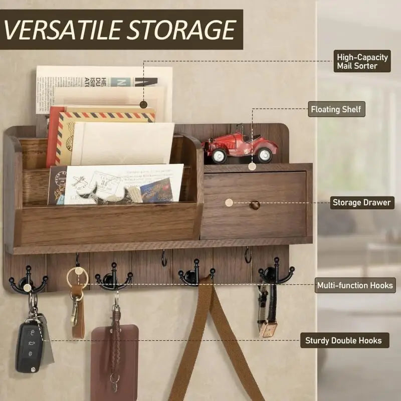 Key, Mail Storage Rack