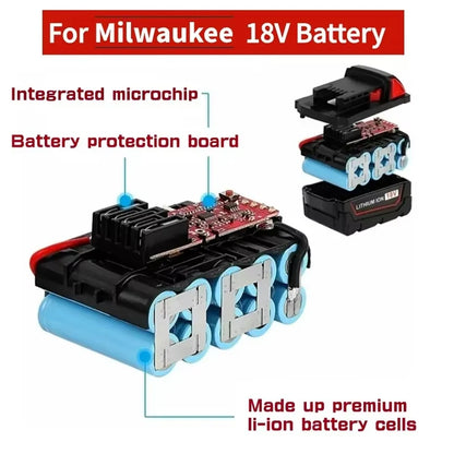 18V Rechargeable Lithium Battery 2Pack