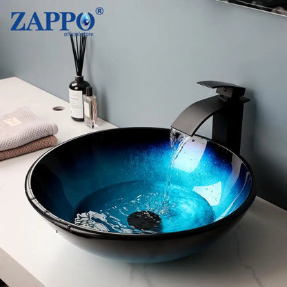 Tempered Glass Bathroom Sink