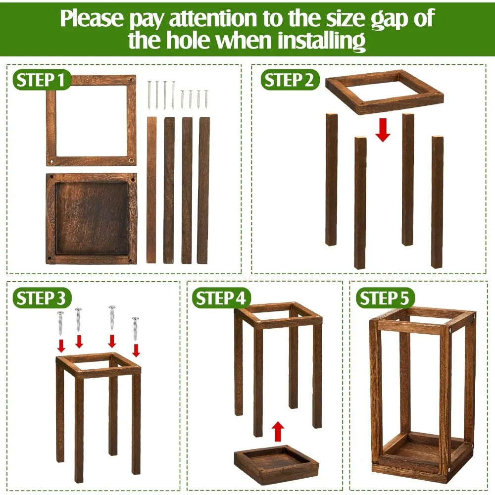 30 Pcs  Wooden Candle Holders