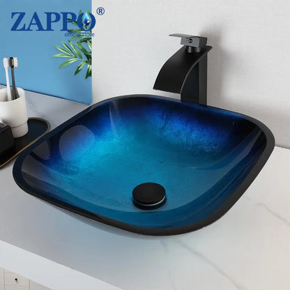 Tempered Glass Bathroom Sink