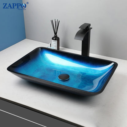 Tempered Glass Bathroom Sink