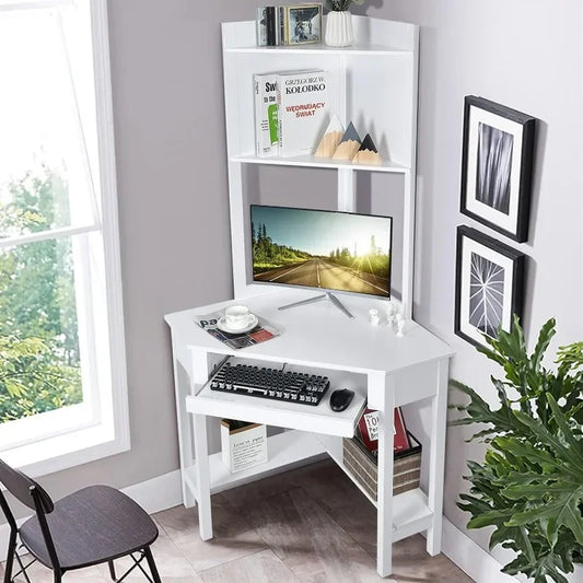 Corner Desk with Hutch